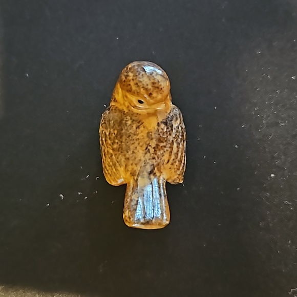 Napcoware Vintage Brown Bird Black Accents Japan Small Bird. Ceramic - Picture 4 of 8